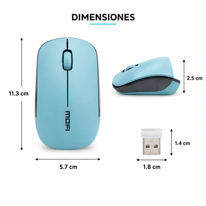 Mouse Inalambrico Silencioso