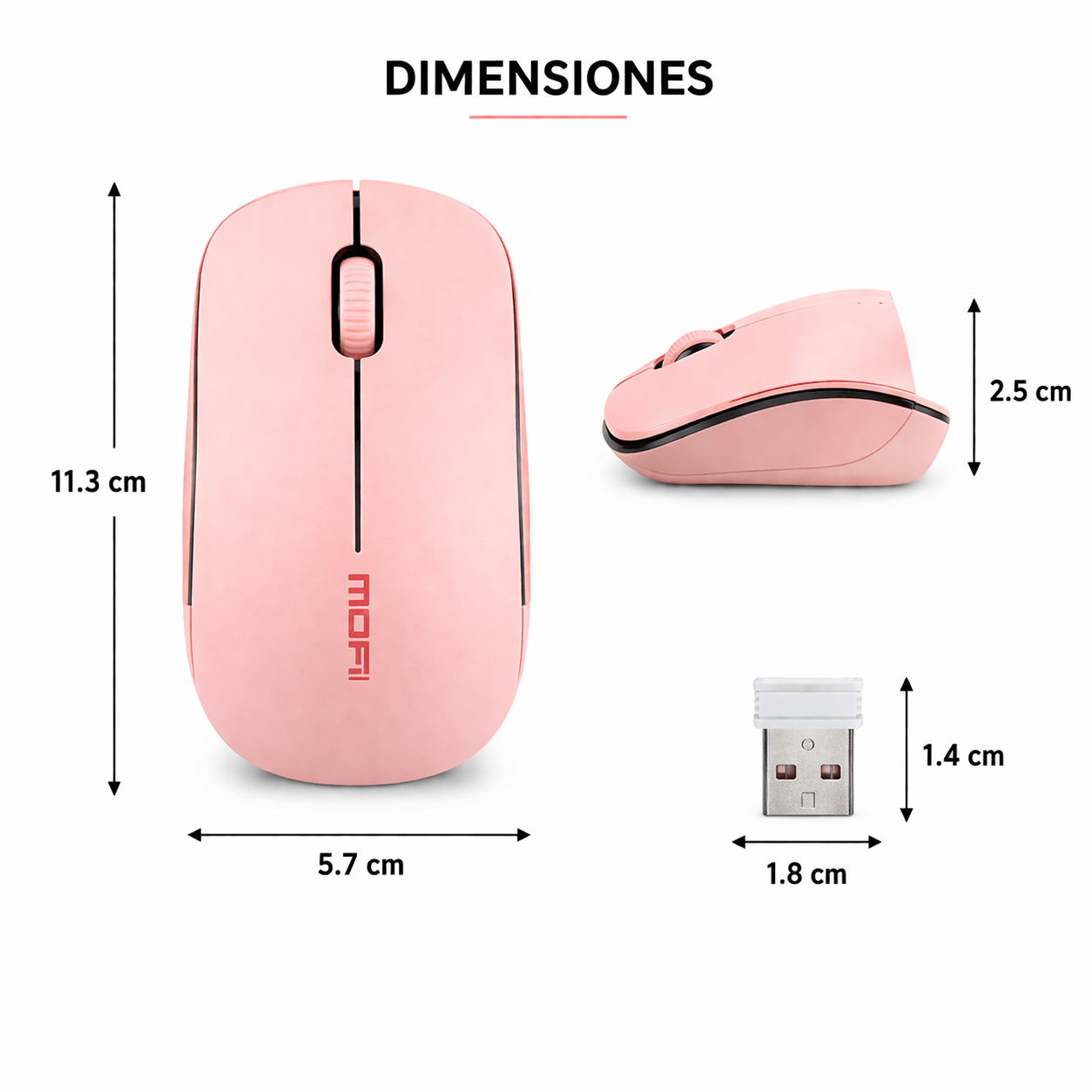 Mouse Inalambrico Silencioso