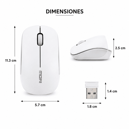 Mouse Inalambrico Silencioso