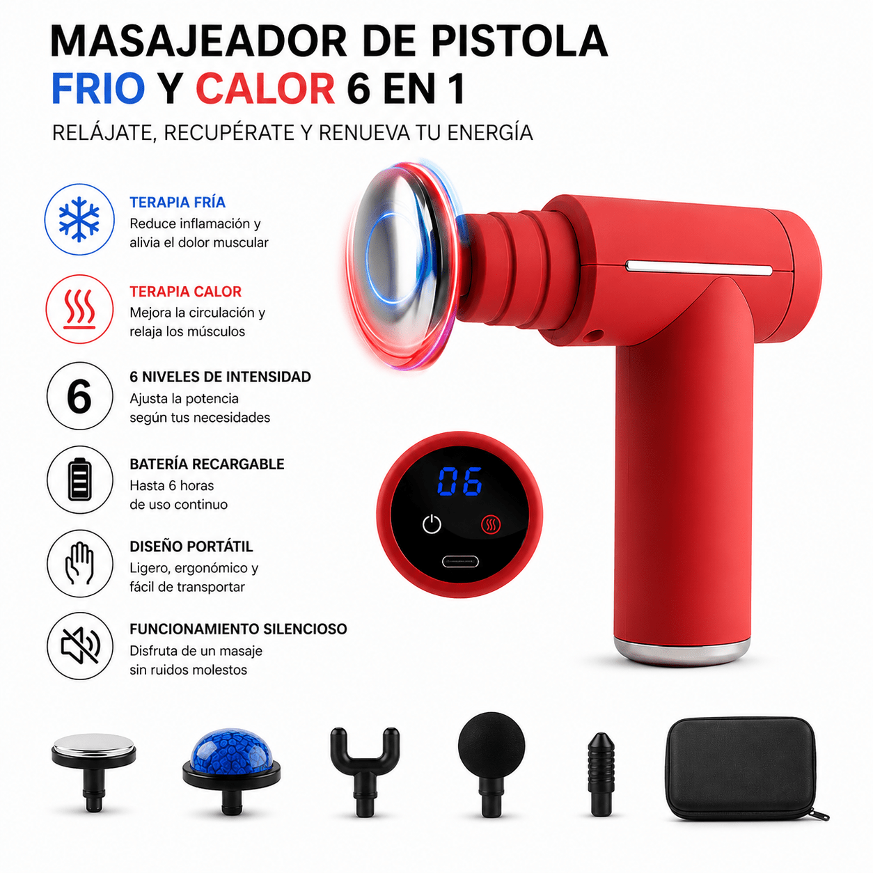 Masajeador Portatil en Frio y Calor