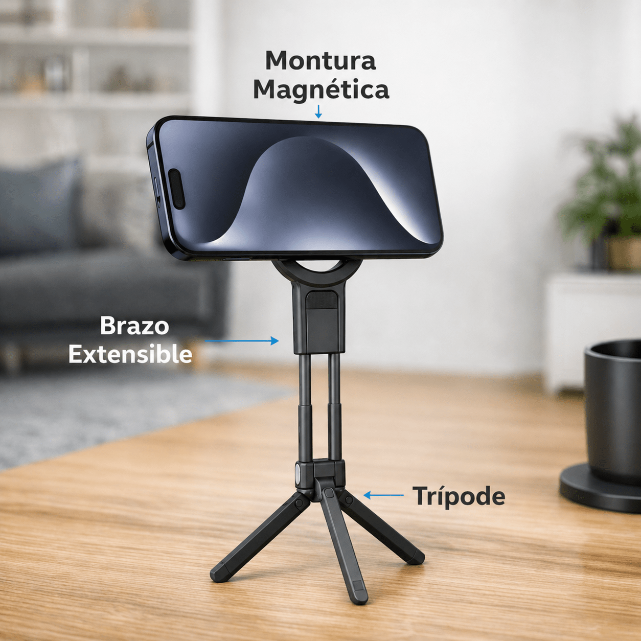 Soporte Magnetico Extensible Para Celular