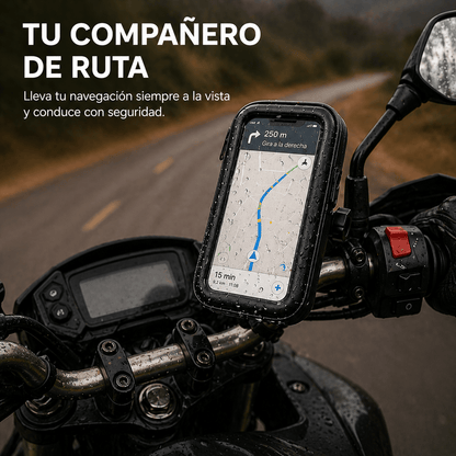 Soporte impermeable para teléfono – Rotación 360° y pantalla táctil