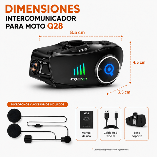 Intercomunicador para moto Q28
