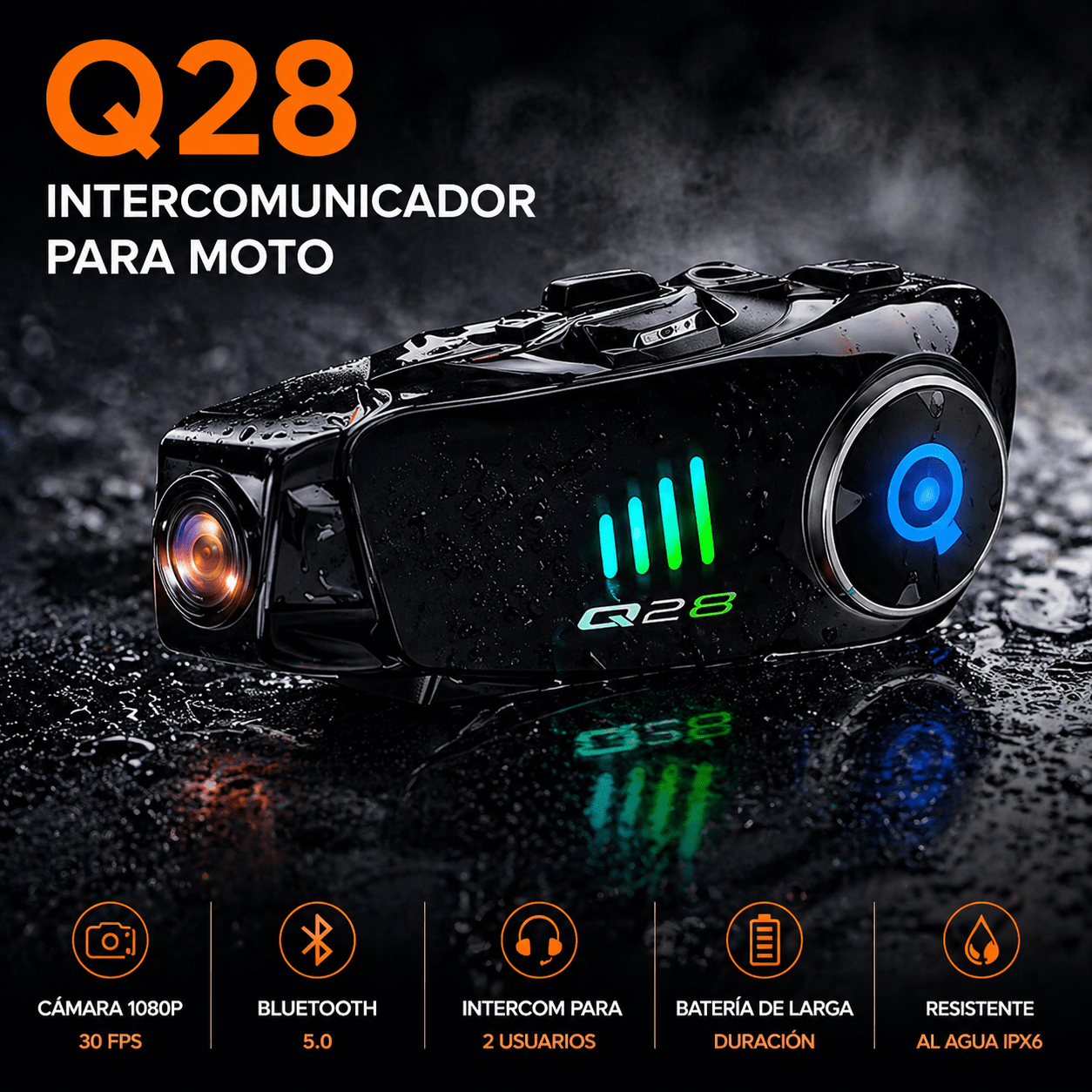 Intercomunicador para moto Q28