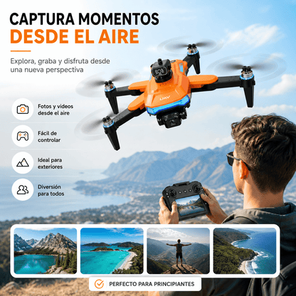 Drone Plegable con Cámara HD 1080P y Control de Largo Alcance