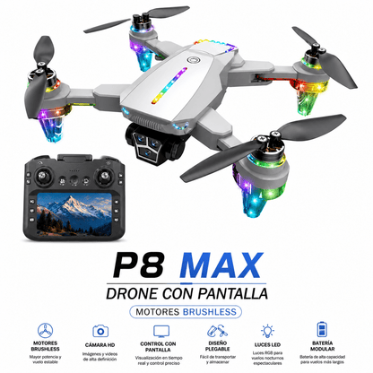 Drone P8 MAX con Cámara HD y Control con Pantalla