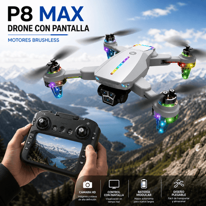 Drone P8 MAX con Cámara HD y Control con Pantalla