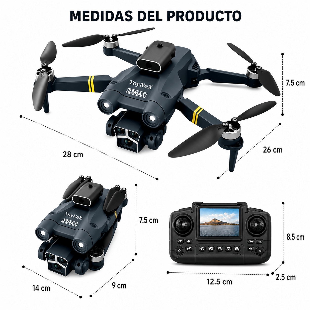 Drone con Cámara HD, Sensor de Obstáculos y GPS