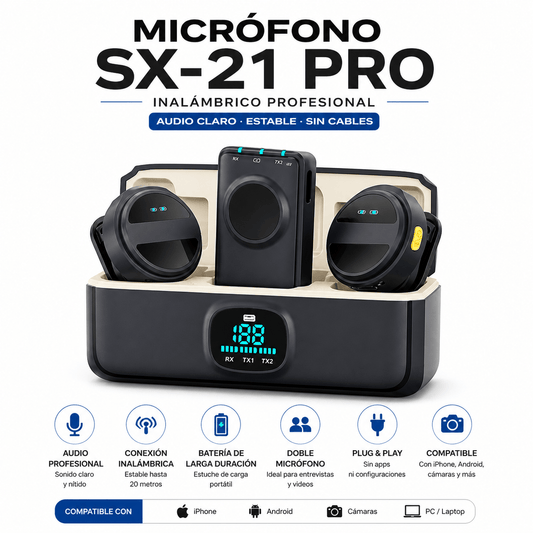 Micrófono Solapa Doble Tipo C + iPhone | Audio Profesional para Celular