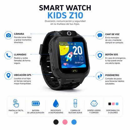 Smartwatch Reloj Infantil 4G | GPS, Llamadas y Botón SOS