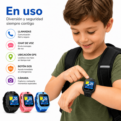 Smartwatch Reloj Infantil 4G | GPS, Llamadas y Botón SOS