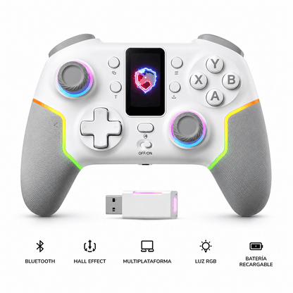 Control Bluetooth Gamer RGB | Receptor USB Multiplataforma
