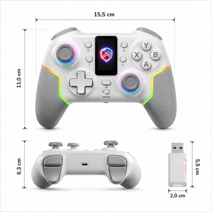Control Bluetooth Gamer RGB | Receptor USB Multiplataforma