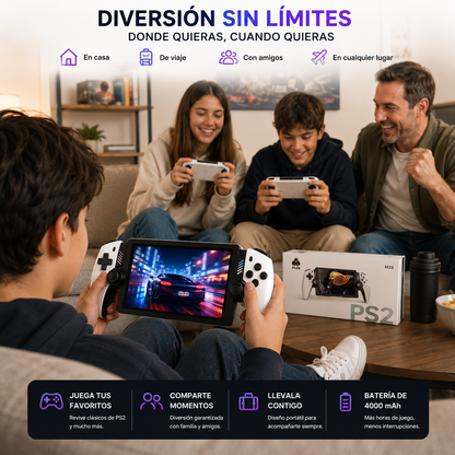 Consola Portátil Retro M28 HD 128GB con +20.000 Juegos y Emuladores PS2