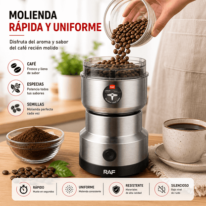 Molinillo Eléctrico Multifuncional 300W – Cuchillas de Acero Inoxidable para Café, Especias y Semillas