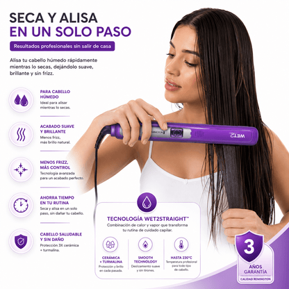 Plancha Alisadora Remington Wet2Straight Cerámica | Original