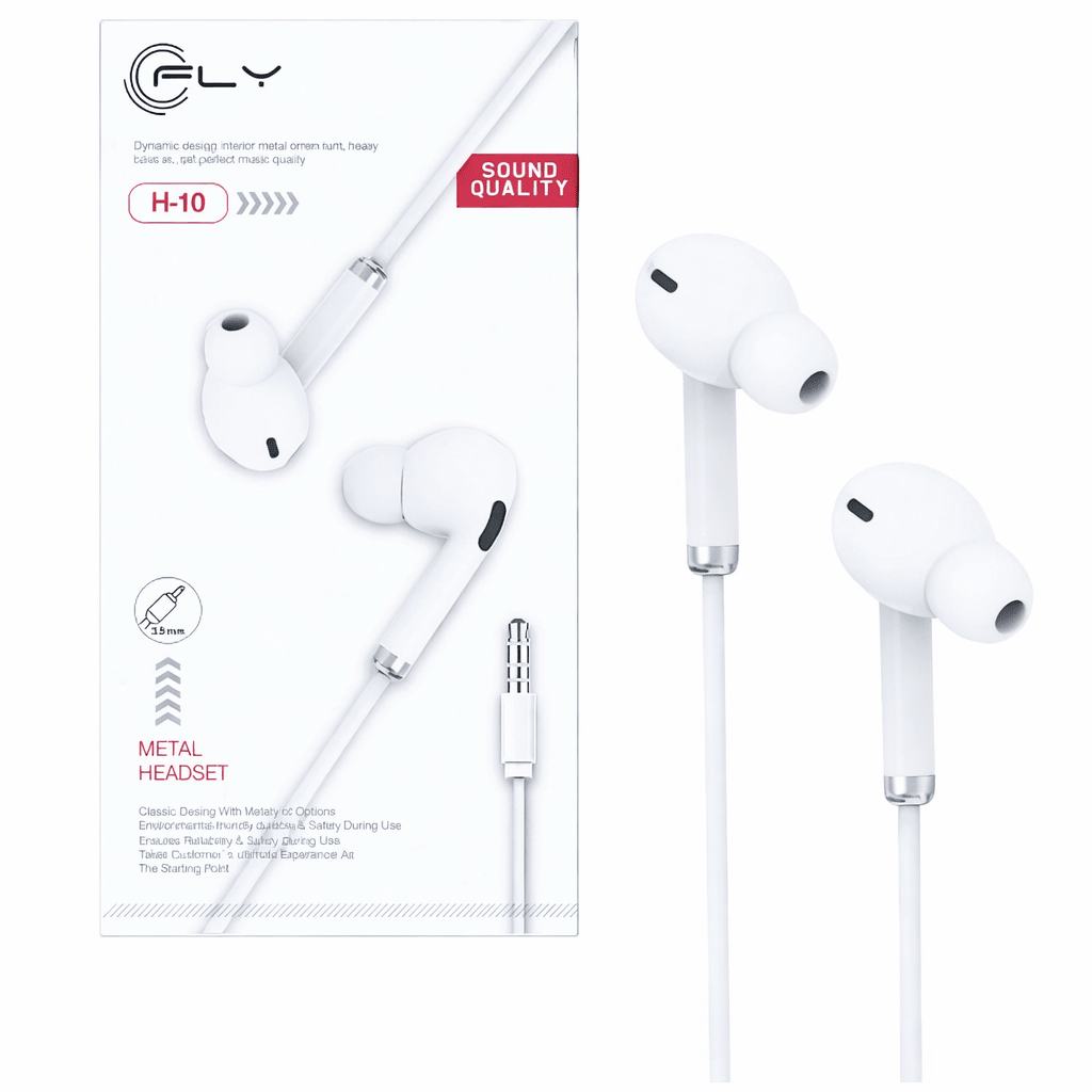 Audífonos con Cable FLY H-10 Metal Headset (3.5 mm)