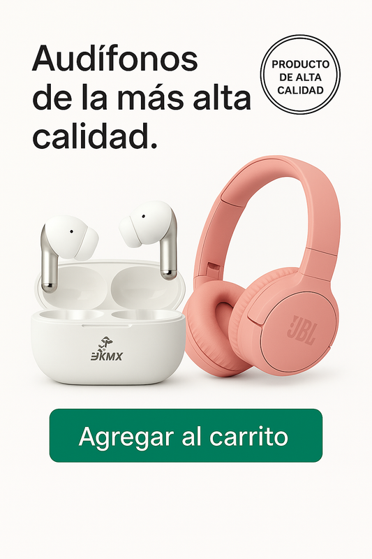 Diadema JBL Rosada + Audífono Bluetooth