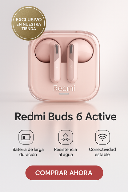 Auriculares Xiaomi Redmi Buds 6 Active I ORIGINAL