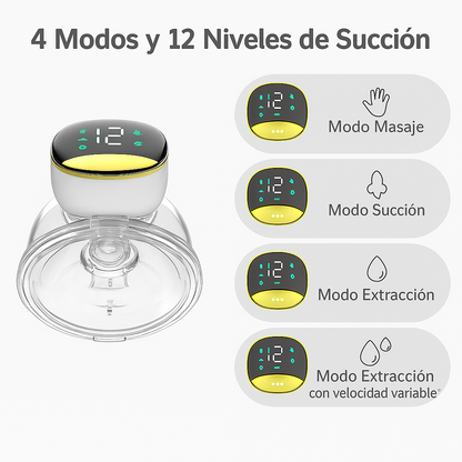 Extractor De Leche Eléctrico Portátil Silencioso Mano Libre + Bolsas De Lactancia x30 Unidades