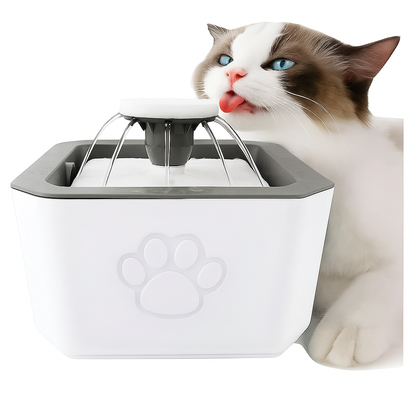 Fuente De Agua Para Gatos I Perros Bebedero Para Mascotas Color Blanco