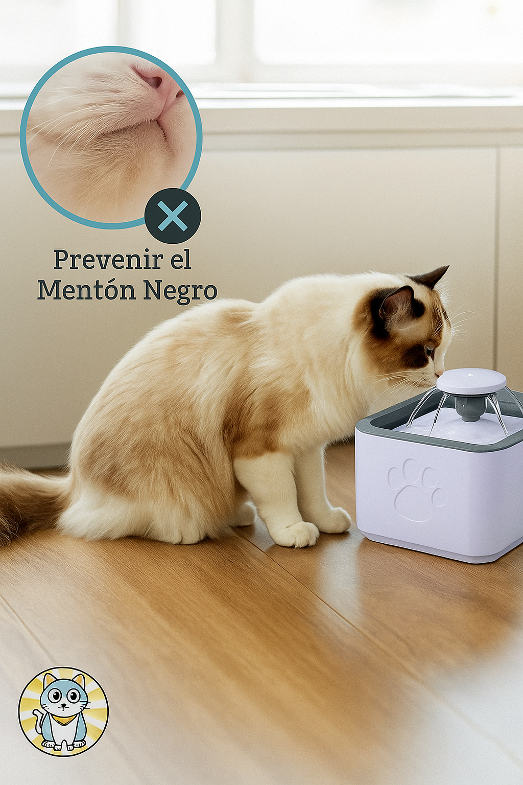 Fuente De Agua Para Gatos I Perros Bebedero Para Mascotas Color Blanco