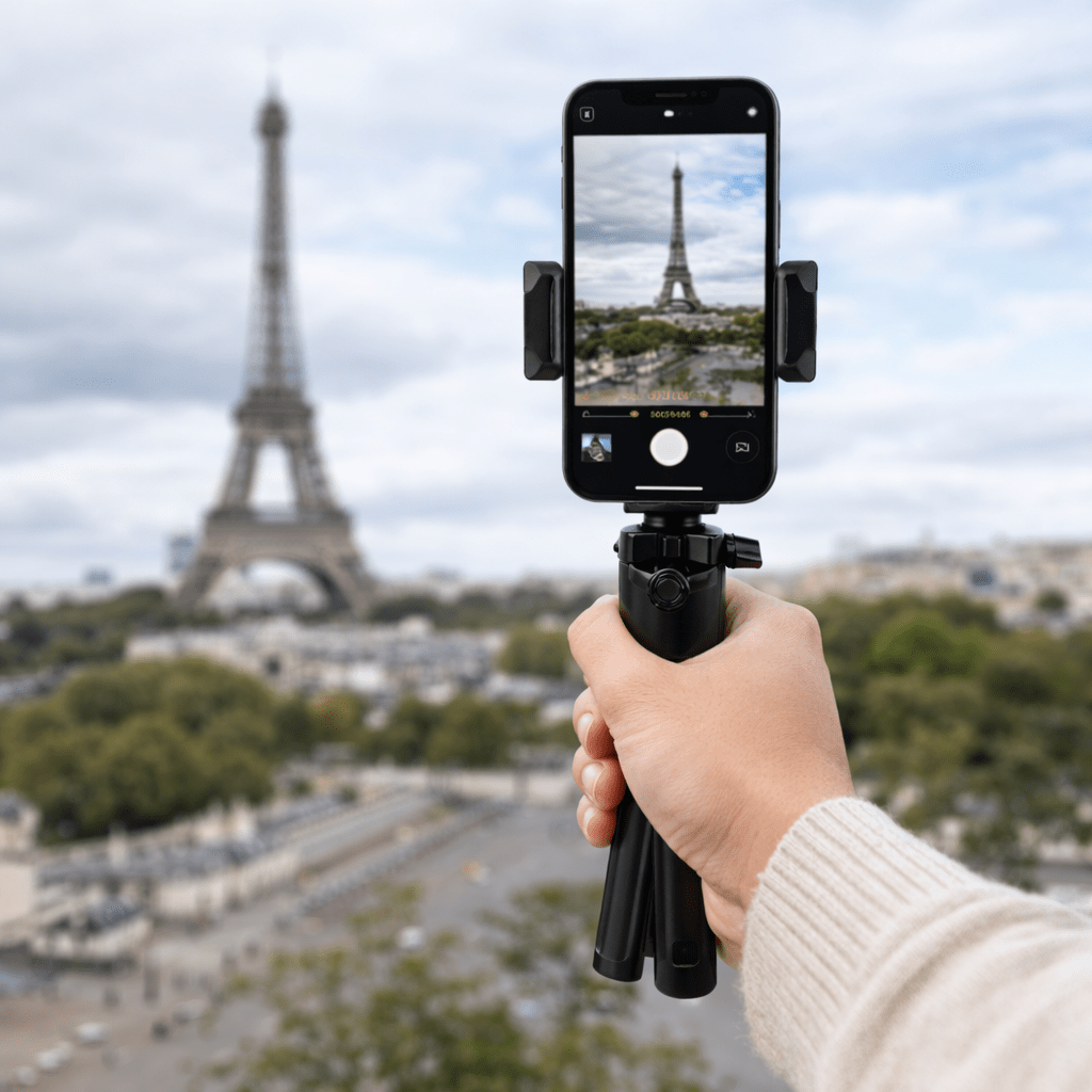 Trípode Selfie con Soporte para Celular y Control Remoto
