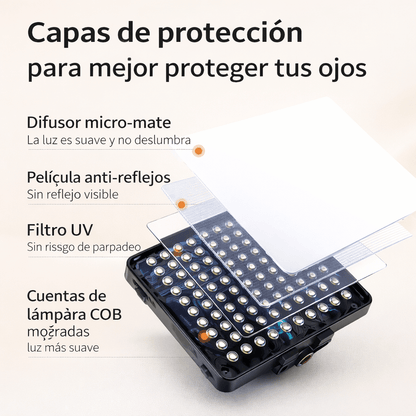 Luz Led RBG Portatil para Celular y Camara
