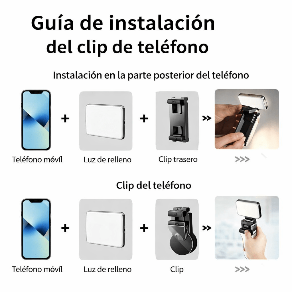 Luz Led RBG Portatil para Celular y Camara