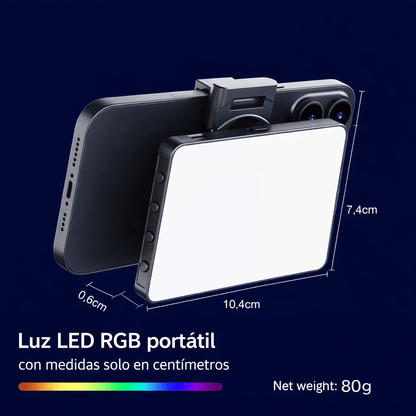 Luz Led RBG Portatil para Celular y Camara