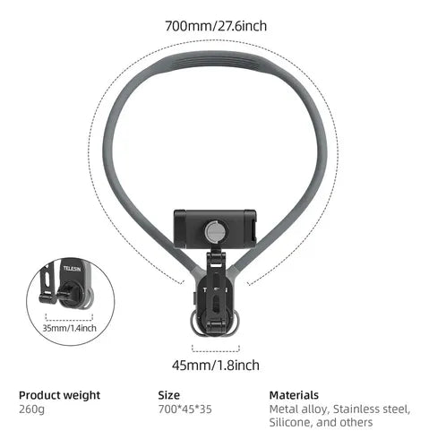 Soporte de Celular para Cuello – Manos Libres Ajustable