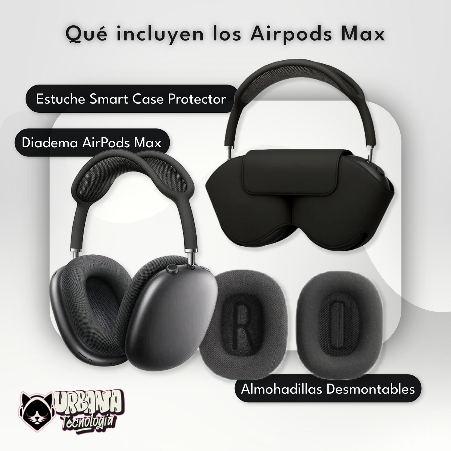 Diadema Airpods Max + Airpods Pro 2 Generación