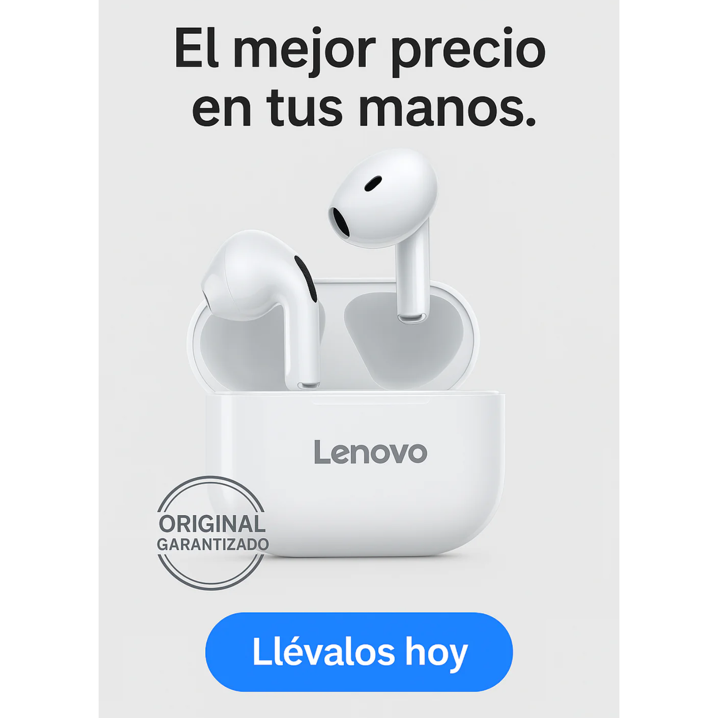 Audífonos Inalámbricos Lenovo Bluetooth I Original