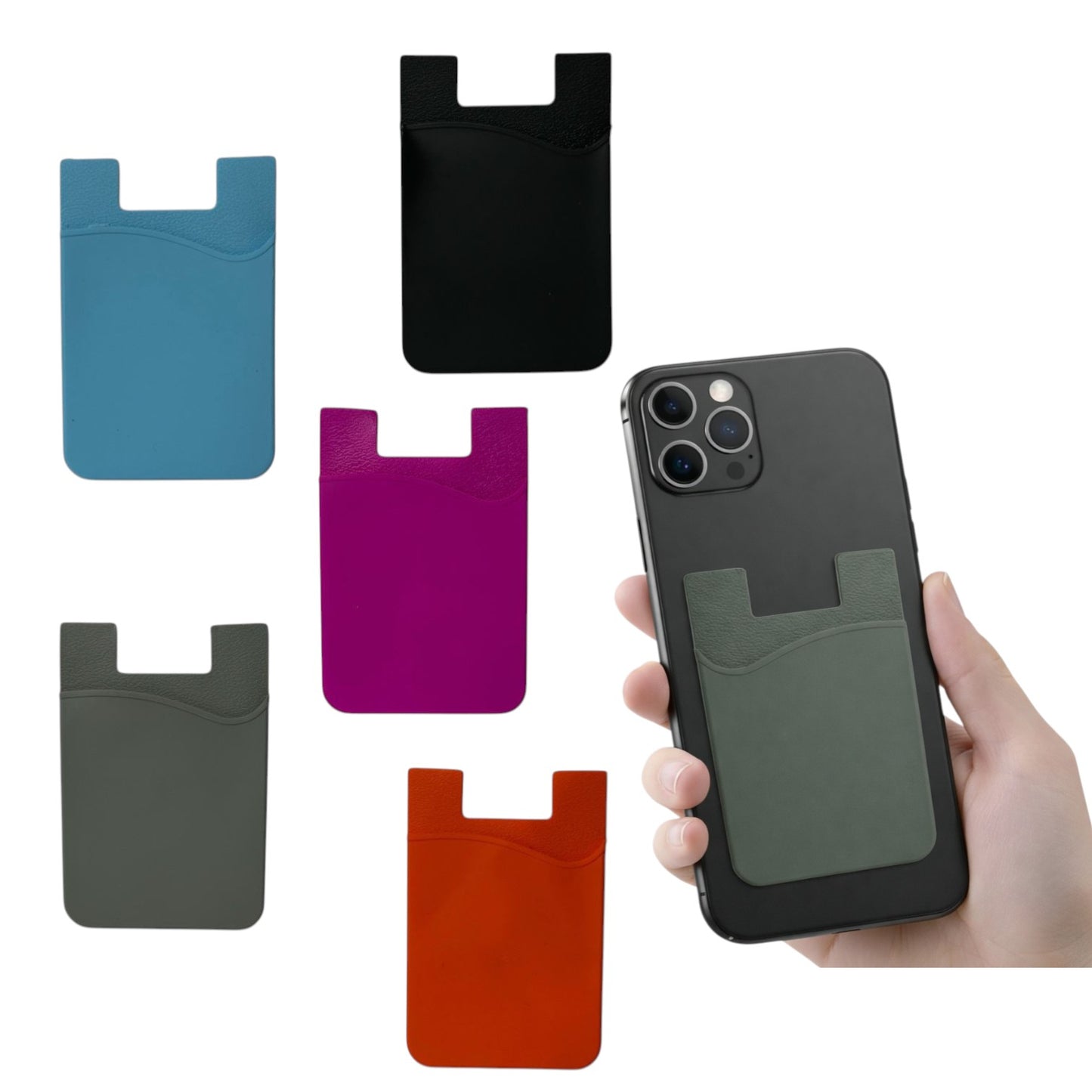 Porta Tarjetas Adhesivo Universal para Celular