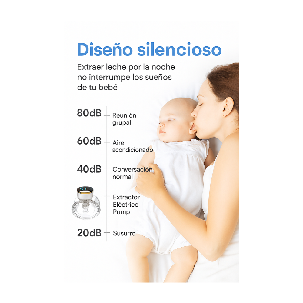 Extractor De Leche Eléctrico Portátil Silencioso Mano Libre