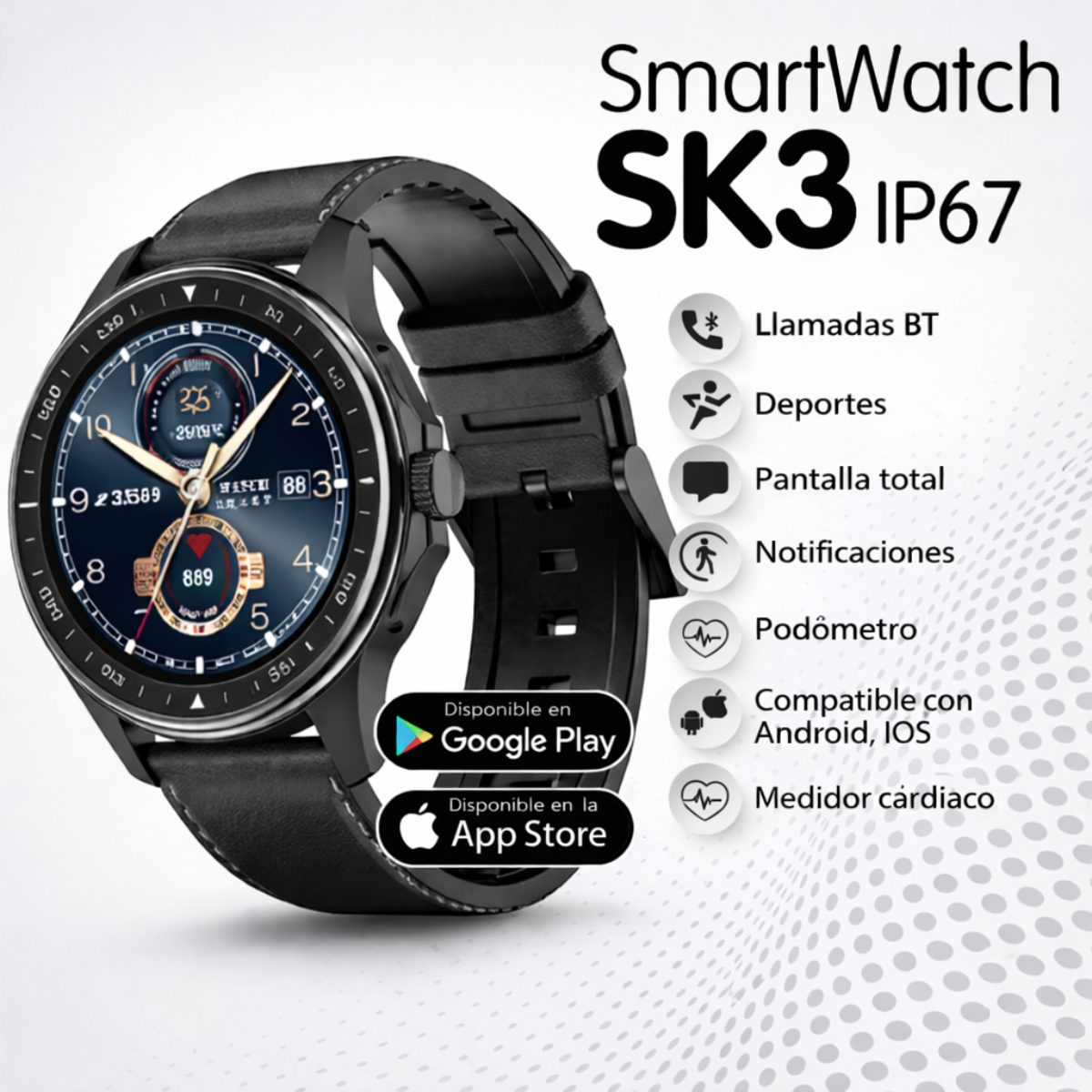 Smartwatch G-TIDE SK3