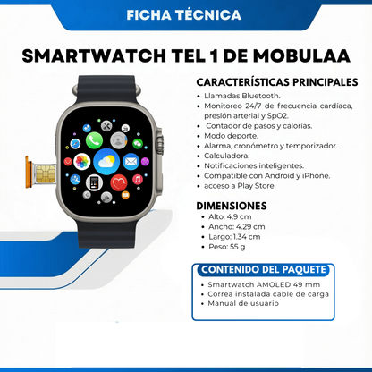 Smartwatch Mobulaa TEL1