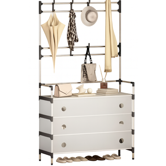 Perchero Multifuncional Con Zapatero 5 Niveles