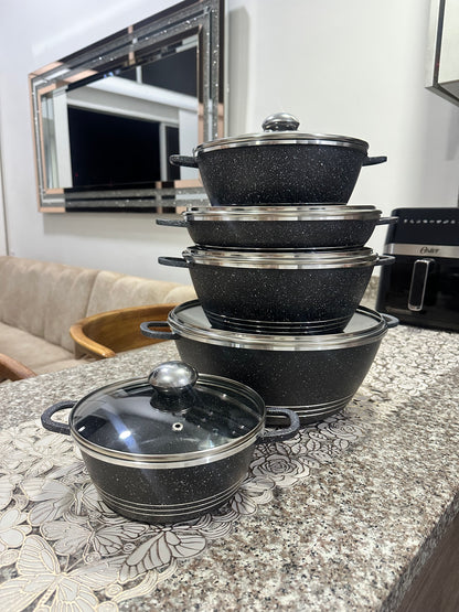 Set de ollas x10 piezas  + olla presion 6 litros