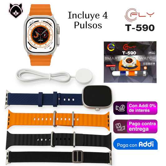 Reloj Inteligente + 4 Pulsos