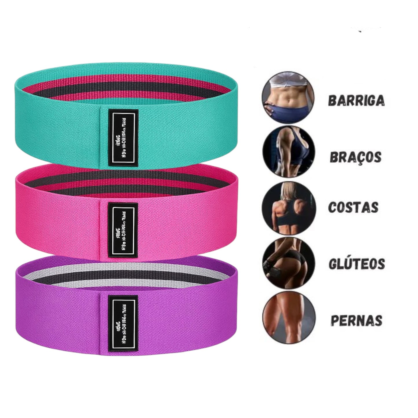 Bandas Ejercicio De Tela X 3
