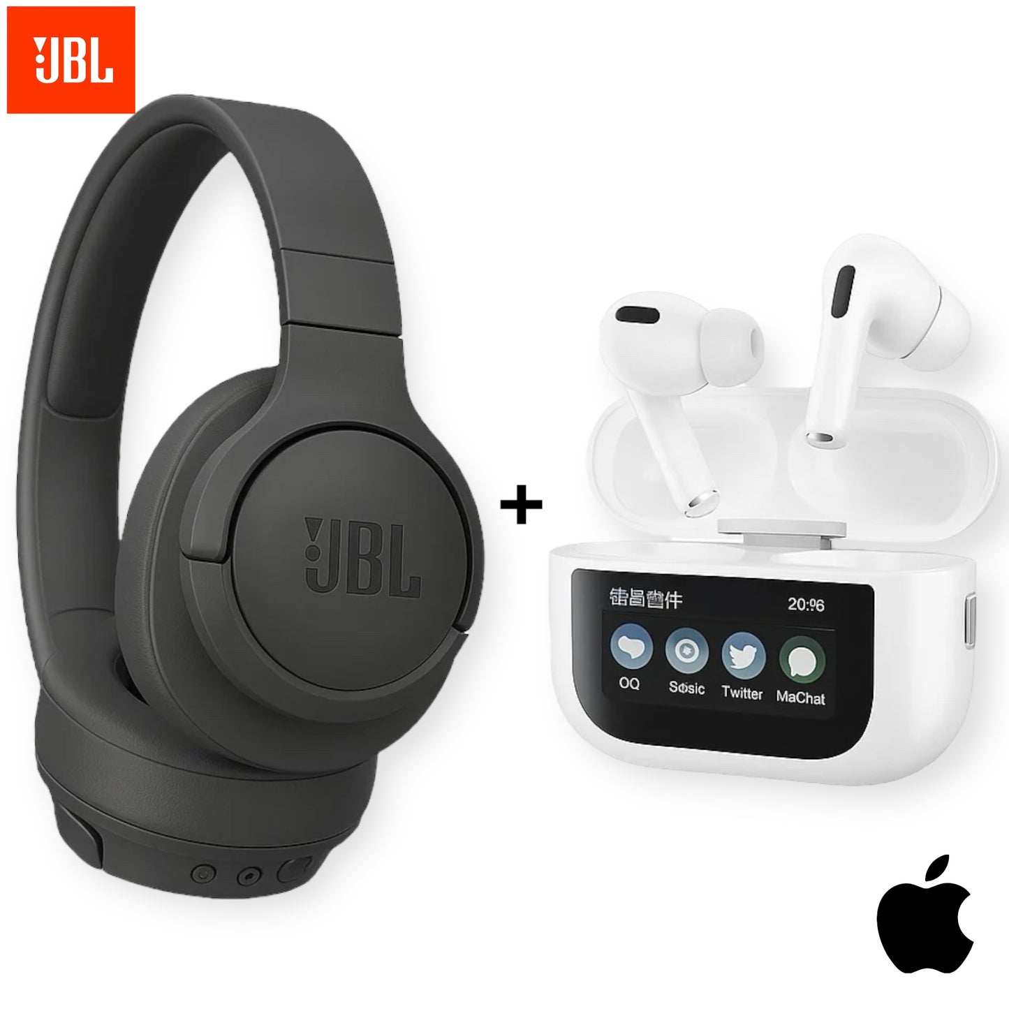 Combo Diadema JBL + Audífono con pantalla
