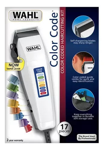 Maquina Peluquera Wahl Color Code Combo Haircutting Kit 20 Piezas ORIGINAL