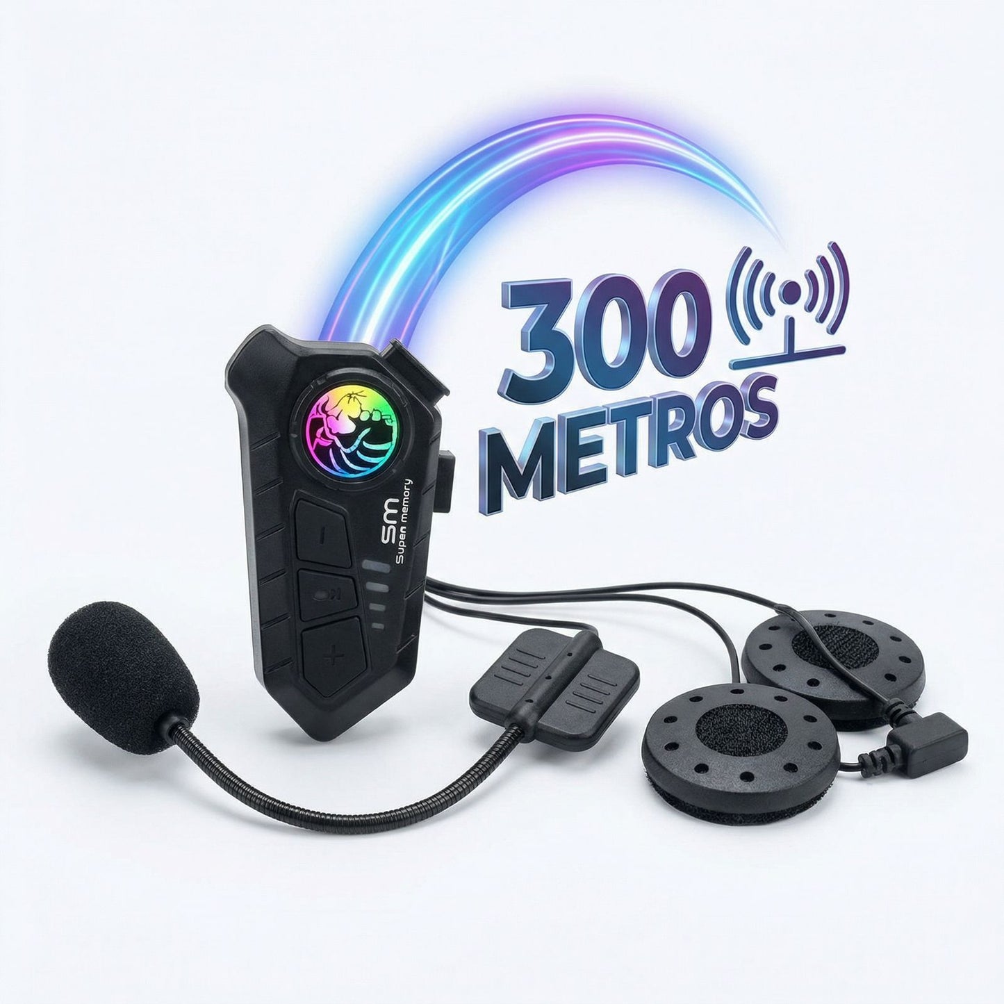 Intercomunicador Bluetooth para Casco Moto Dual Rider Pro