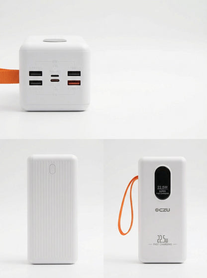 Power Bank TurboCharge 50K ⚡ | 22.5W Carga Rápida + Cables Integrados