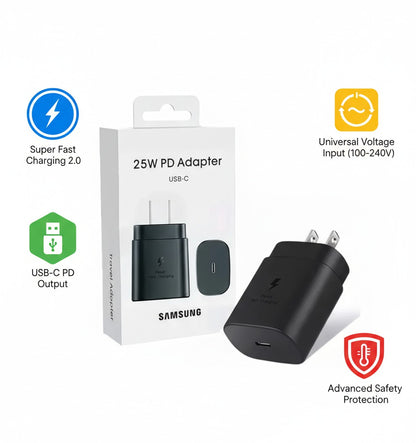 Samsung Cargador Rápido 25W USB-C PD Original