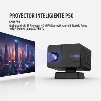 Proyector SmartVision 4K Android WiFi