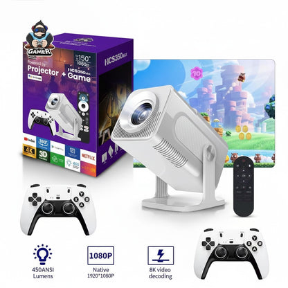 Proyector Gamer SmartPlay 1080P MAX con Juegos + Android