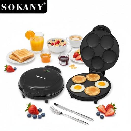 Máquina para Pancakes Eléctrica SOKANY 5 Puestos