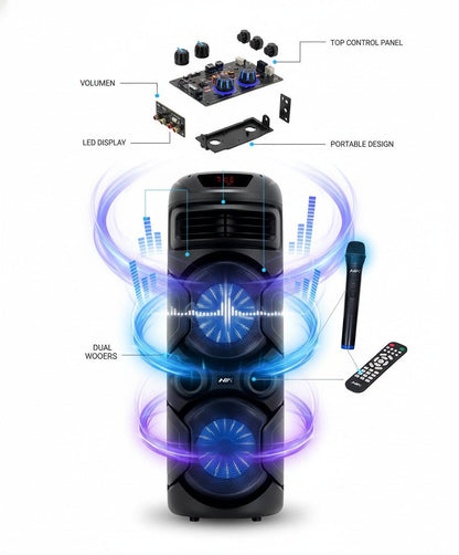 Cabina De Sonido + Microno + Control AN-2610